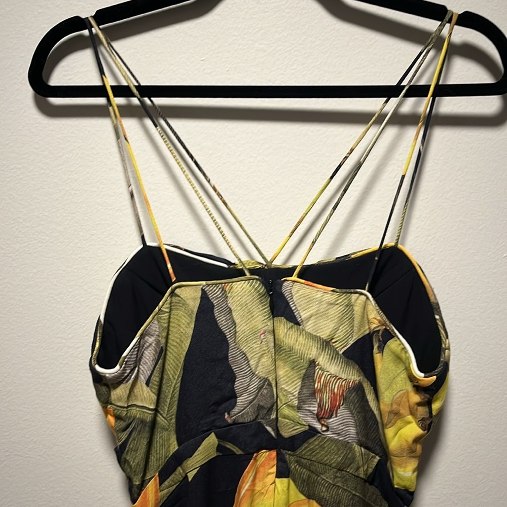 FARM Rio Black and Yellow Tropical Maxi Dress - Picture 8 of 10